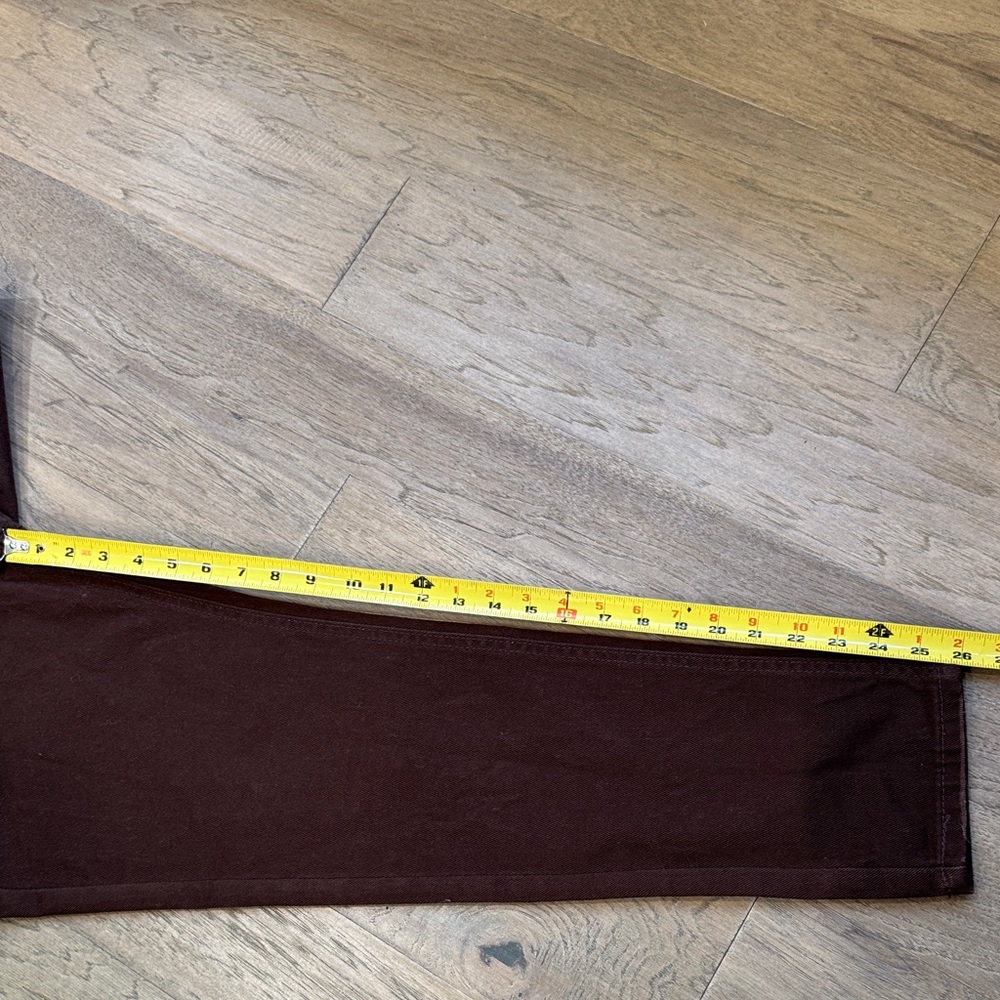 NWT MOM Refuge Denim Chestnut Brow Jeans Juniors Size 5 - Picture 8 of 8